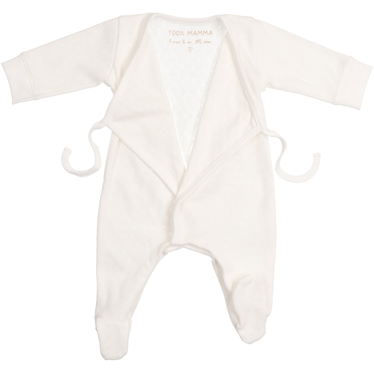 tutina-in-cotone-colore-bianco-panna-in-tessuto-traforato-per-neonati-apertura-a-kimono-per-corredino-neonati