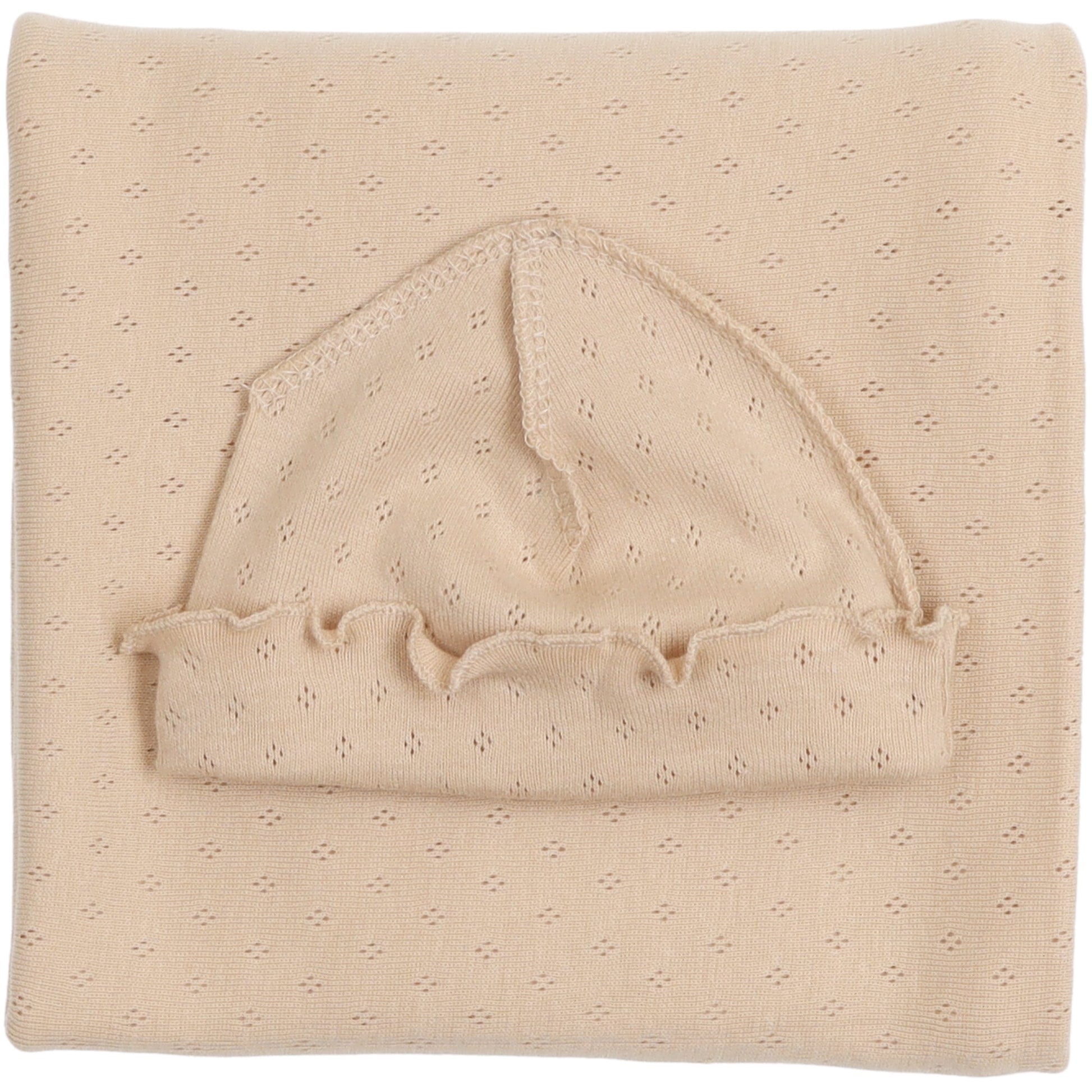 coperta-e-cappellino-per-neonati-ideale-per-la-clinica-colore-neutro-in-cotone-traforato